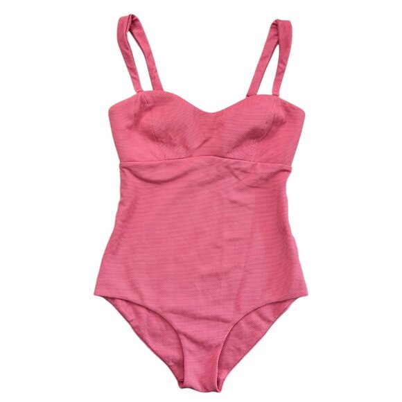 Cossie Co Laura One Piece Swimsuit Pink Size 2 US 6 Bubblegum Barbie Beach Pool - Picture 1 of 8